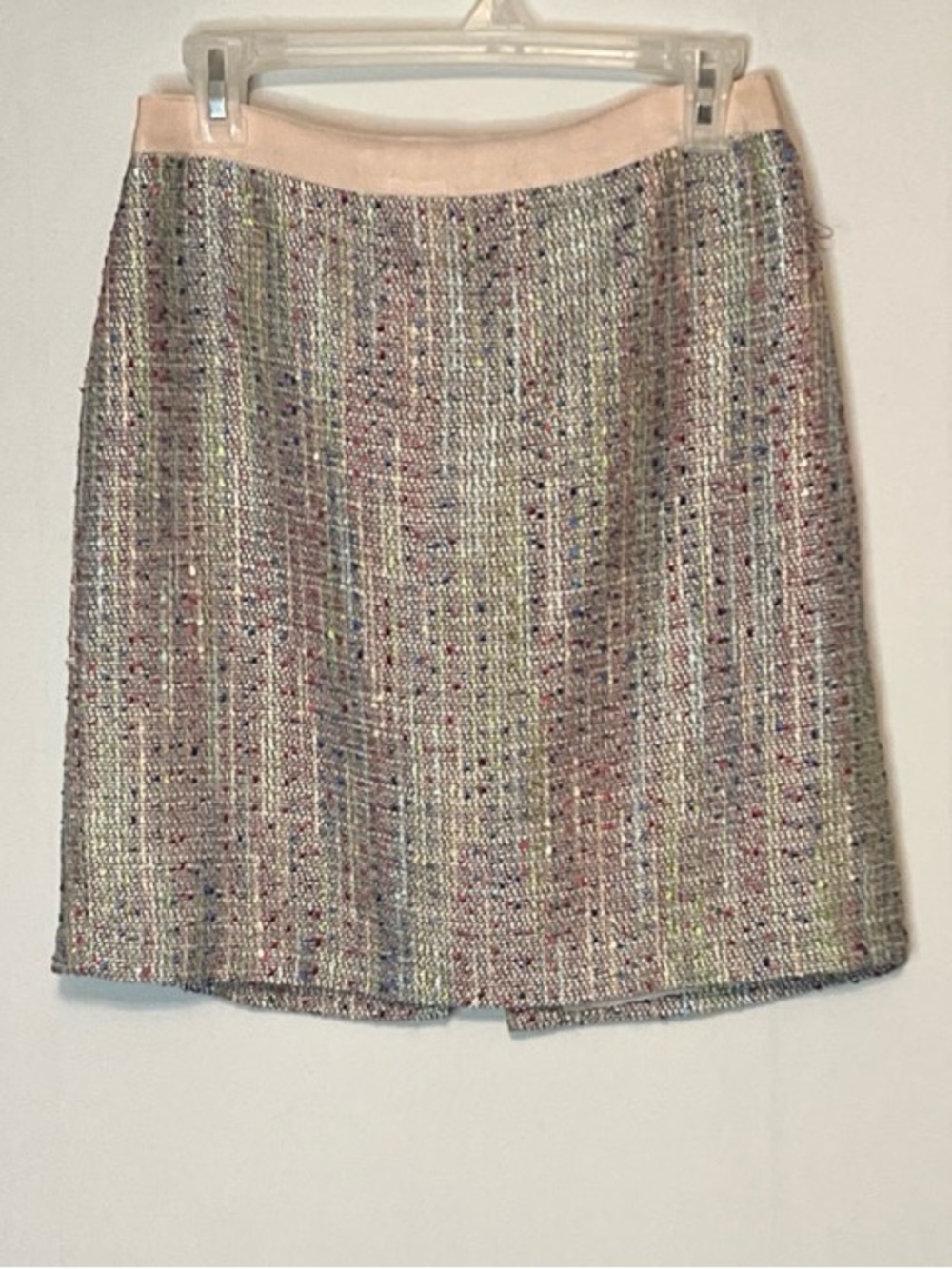 Willi Smith Tweed Pencil Skirt Size 4 Knee-Length Lined Zip Back.
